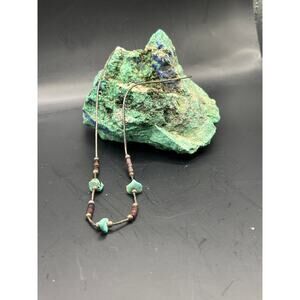 Vintage 70’s Southwestern Bead &Turquoise Choker / Necklace